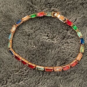 Vibrant Multicolor Faux Gemstone Bracelet